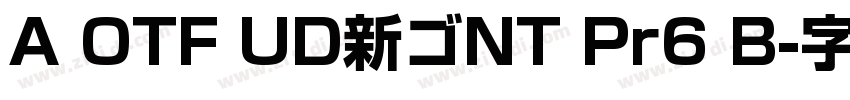 A OTF UD新ゴNT Pr6 B字体转换